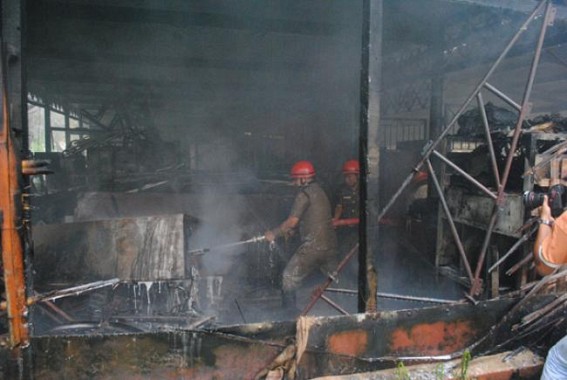 Major fire devastates Steel furniture factory